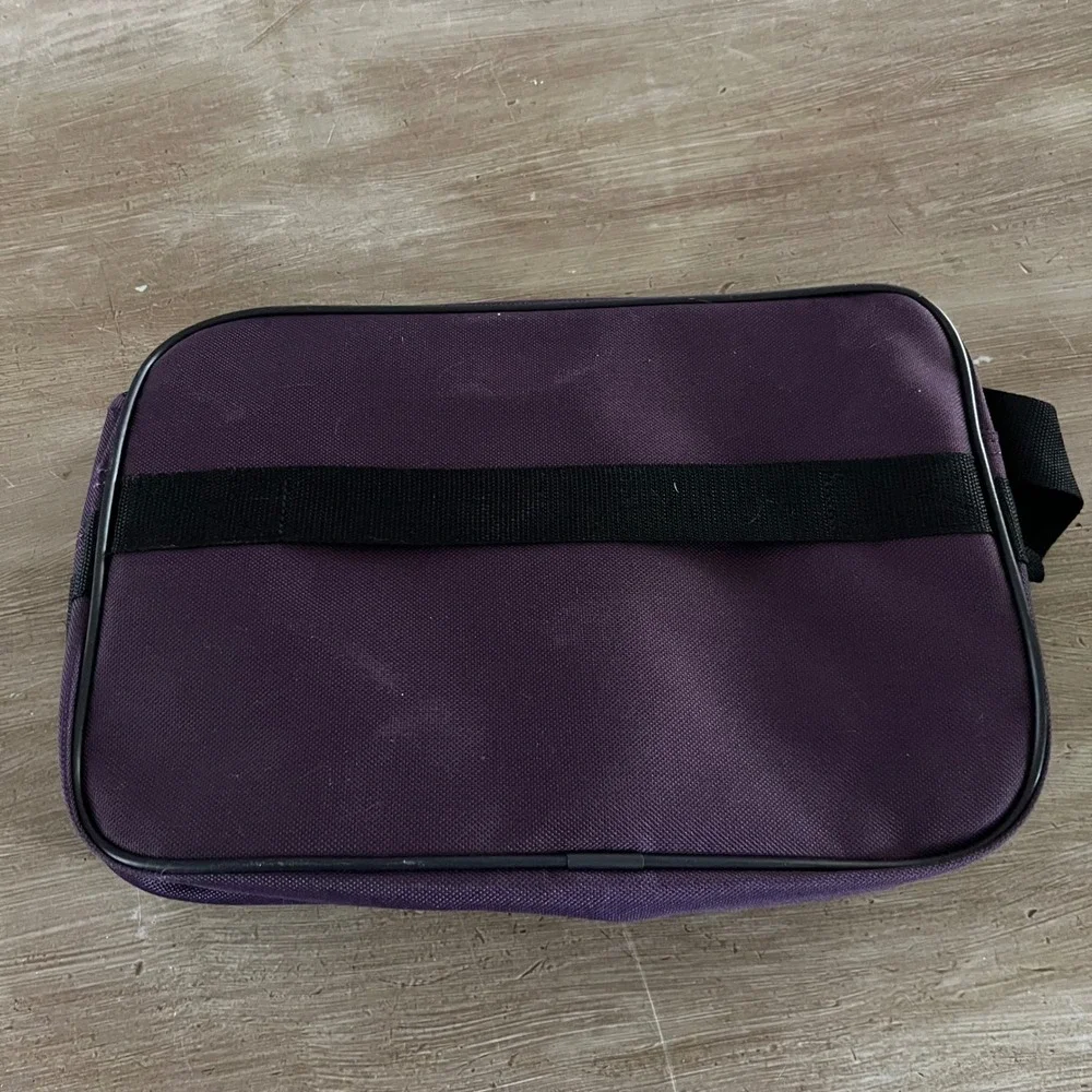 American Tourister Purple Gray Travel Boarding Bag Shoulder Strap Carry On Tote